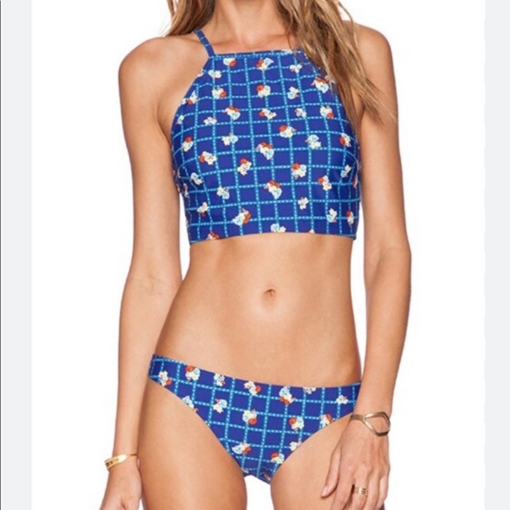 MINKPINK Floral Bikini Top and Bottom Set